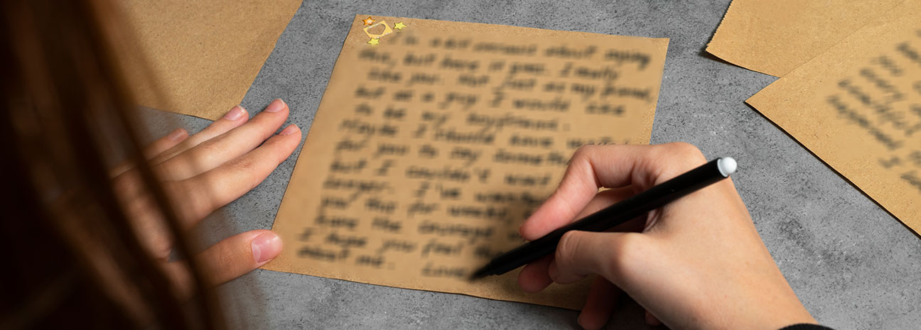 Handwritten notes of appreciation